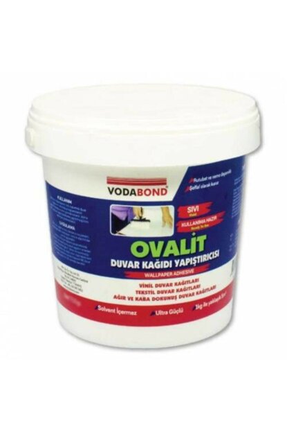 VODABOND  DKT3000 OVALIT KULLANIMA HAZIR DUVAR KAGIDI YAPISTIRICISI SIVI 3 KG